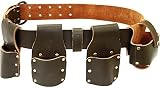 Rolson 68588 Builder Mate Tool Belt Top Grain Leather 50x1250mm 2-Pin Buckle view 1
