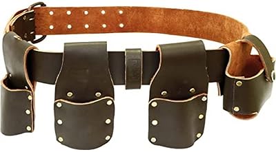 Rolson 68588 Builder Mate Tool Belt Top Grain Leather 50x1250mm 2-Pin Buckle