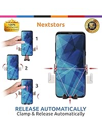 Soporte de coche para teléfono móvil, soporte para camión, soporte GPS, ajustable para rejilla de ventilación, universal, accesorios de montaje para coche, compatible con todos los smartphones, dispositivos de teléfono móvil 2019, regalo negro