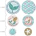 Big Dot of Happiness Let's Be Mermaids - Baby Shower or Birthday Party Giant Circle Confetti - Party Decorations - Large Confetti 27 Count