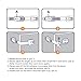 Safety Bambino Adjustable Baby Safety Locks No Drilling 6x Pack Safety Latches to Baby Proof Cabinets Doors Drawers Refrigerators Toilets & More Free Bonus - White