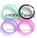 Women's 4 Pack Silicone Wedding Bands - Pink, Purple, Turquoise, & Black Rings!