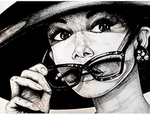 Wee Blue Coo Audrey Hepburn Wayne Maguire Unframed Art Print Poster Wall Decor 12x16 inch