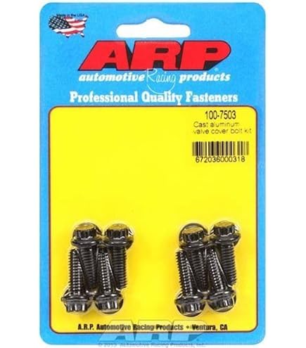 PartsKing Chrome Valve Cover Bolts – Small Block Ford 260 289 302 351W, Set Of 12, PKS132Bx12sbf