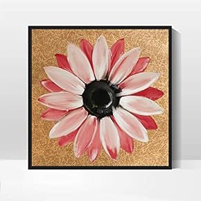 Framed Canvas Wall Art for Living Room, Bedroom Daisy Theme Canvas Prints for Home Decoration Ready to Hang - 16x16 inches