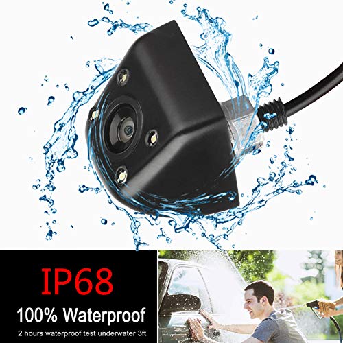 CarThree Backup Camera HD Night Vision 170 Degree Fisheye Lens Car Rear View Parking Camera Waterproof Reverse Auto Back Up Car Backing Camera Fits All Vehicles