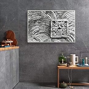 Floating Framed Canvas Wall Art for Living Room, Bedroom Black and White Landscape Canvas Prints for Home Decoration Ready to Hang - 16x24 inches
