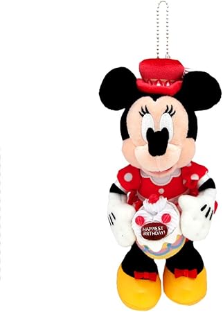 Amazon ディズニー バースデー 誕生日 グッズ 19 ぬいぐるみバッジ ミニー マウス ケーキ持ち ぬいば バースデー プレゼント リゾート限定 バッジ おもちゃ