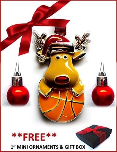 2016 Little Buddies Basketball Reindeer Christmas Ornament with FREE GIFT