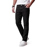 Heyfanee Mens Straight Fit Jeans Stretch Denim Pants for Men | Classic,Straight Leg,Timeless Denim Look,Comfortable Through the Thigh,Versatile for Work, Weekend, and Everyday Style.