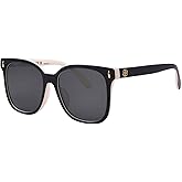 Tory Burch TY7203U 198887 Sunglasses Women's Black/Ivory/Grey Square Shape 53mm