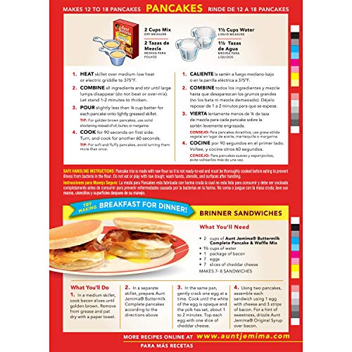 Aunt Jemima Original Syrup & Complete Buttermilk Pancake Mix Variety Pack, 2 (2lb) Boxes of Pancake Mix & 1 (24oz) Bottle of Original Syrup, 1 Set