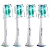 Sonifresh Toothbrush Heads,Replacement Toothbrush Heads For Philips Sonicare DiamondClean FlexCare EasyClean Brush Handles, 4 Pack