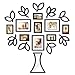 Wallverbs Open Leaf Tree 19-Piece Picture Frame Set