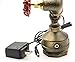 Y-Nut Industrial Steampunk LED Desk Lamp, Iron Piping Loft Style Vintage Antique Light, Retro Desk Lamp, Alfred Night Light LL-007-WW