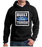 Ford Built tough Black Hooded Sweatshirt, Medium