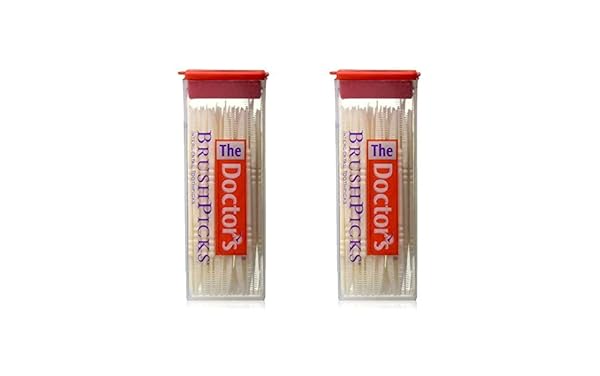 THE DOCTOR’S BRUSHPICKS INTERDENTAL TOOTHPICKS, 120-PICKS PER PACK (2-PACK)