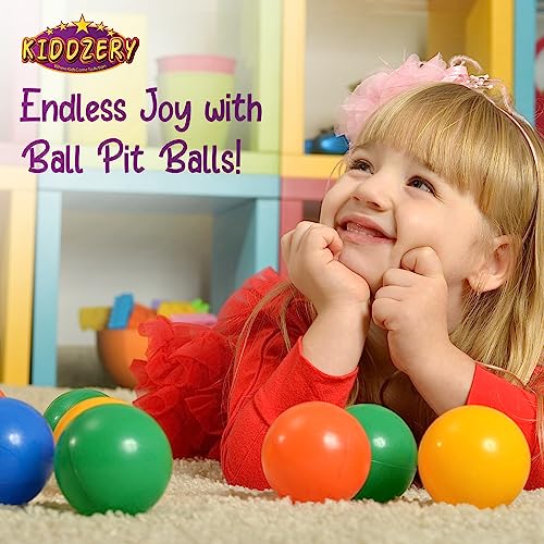 Ball Pit Balls for Baby, Plastic Play Balls Crush Proof BPA Free Phthalate Free – Bright Vibrant Colors for Baby Kid and Toddlers, for Ball Pit, Play Tent, Kiddie Pool, Bounce House and Playpen