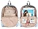 Leaper School Backpack for Teens Girls Geometric Pattern College Bags Blue
