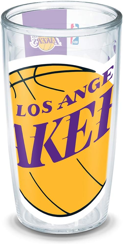 Tervis 1196801 Nba La Lakers Tumbler Wrap 16 Oz Clear Amazon Co Uk Kitchen Home