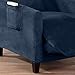 Great Bay Home Velvet Plush Stretch Recliner Slipcover. Velvet Recliner Furniture Protector, Soft Anti-Slip, High Stretch (Recliner, Dark Denim Blue)