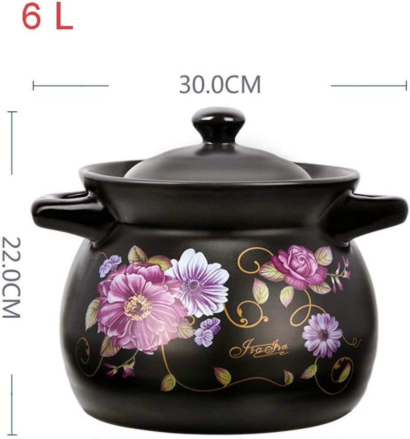 Wwshm Pot,Casserole,Wok,Soup Pot,Frying Pan,Korean Bibimbap,Cast Iron,Dutch Oven Cooker,With Lid,Non Stick,New Arrival,Household,Gas,Open Fire,ceramics,High Temperature Resistance