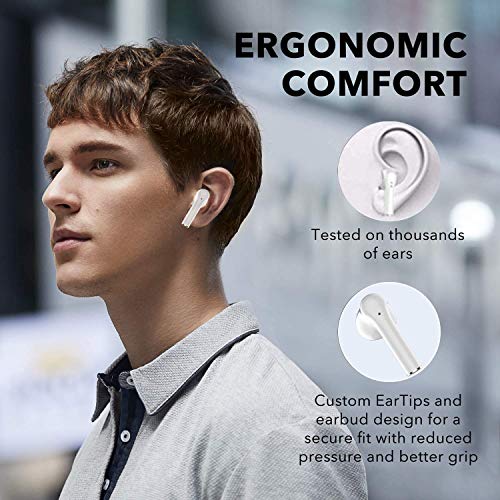 Wireless Earbuds Touch Control Bluetooth 5.0 in-Ear Noise Cancelling 3D Stereo Earphones IPX5 Waterproof Wireless Bluetooth Earbuds Built in Mic Headsets for Apple Airpods iPhone/Android