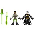 Replacement Parts for Imaginext DC Super Friends Batman Ooze Pit - FMX64 ~ Replacement Batman, Ra's al Ghul Figures and Swords