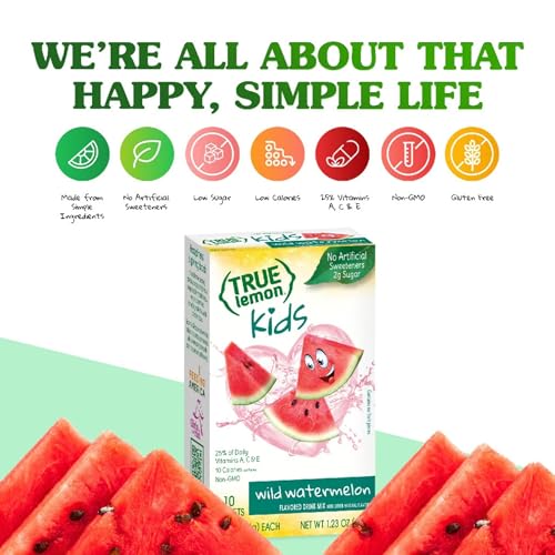 TRUE LEMON KIDS WILD WATERMELON (10 PACKETS) –...