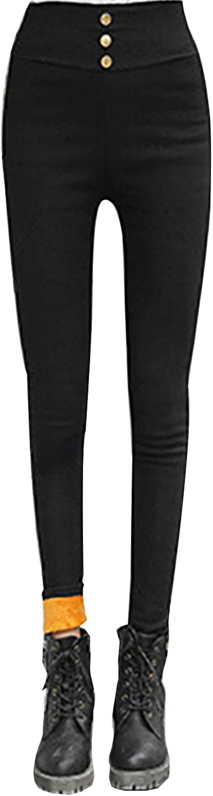 Onsoyours Legging Polaire Femme Hiver Chaud - Doublé Molleton Taille Haute Élastique Slim