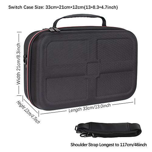 image for IUNIQEE Nintendo Switch Games Case - Protective Hard Shell Deluxe Trav