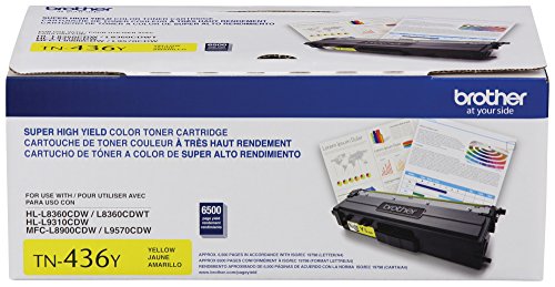 Brother Printer TN436Y Super High Yield Toner-Retail Packaging , Yellow