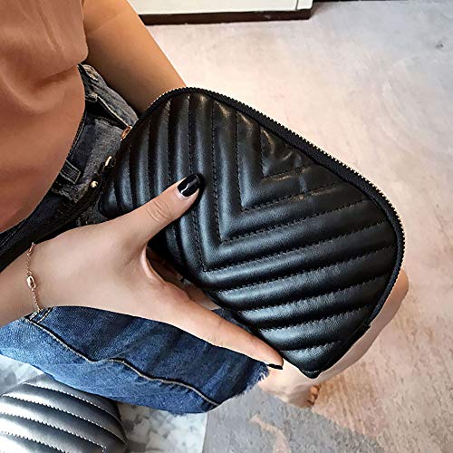 Vintage Snake Bone Chain Mobile Phone Bag,Onefa Women Small Handbag Stylish Bag Travel Phone Pouch Security Wallet Black (Black)