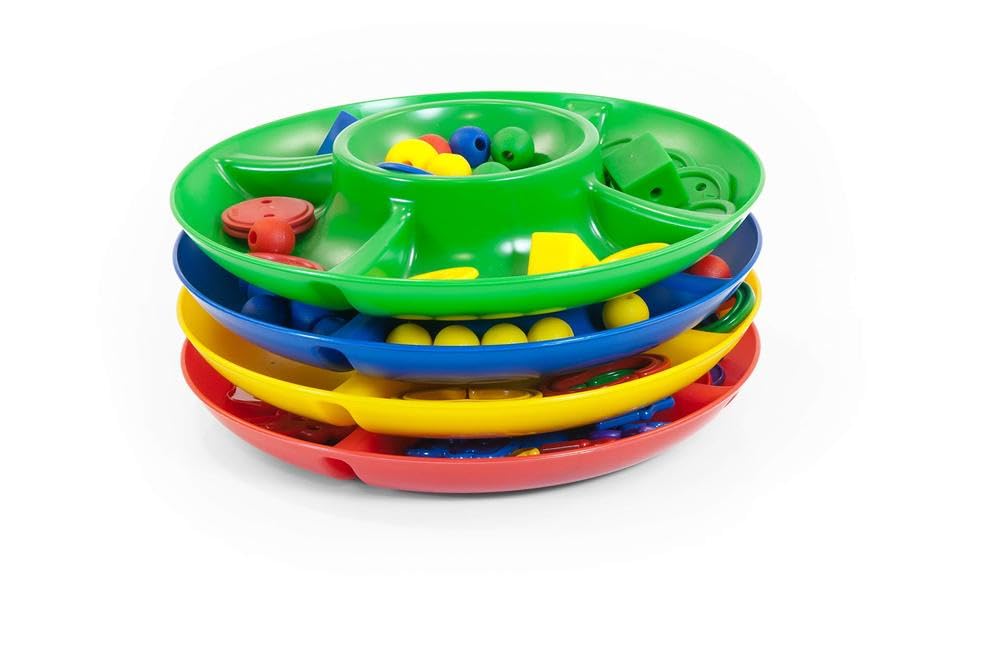 Miniland 27375 Set of 4 Classification Tray In 4 Assorted Colors Ideal for Classroom