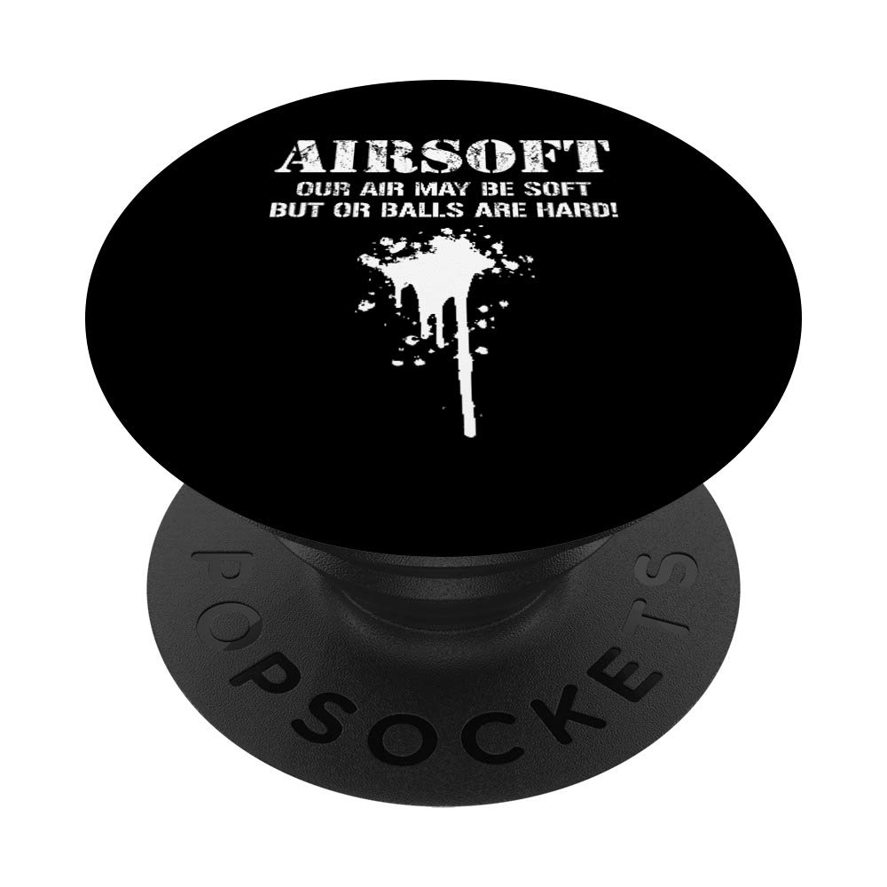 Funny Airsoft Saying Paintball Softair Player Sports Gift PopSockets Grip and Stand for Phones and Tablets