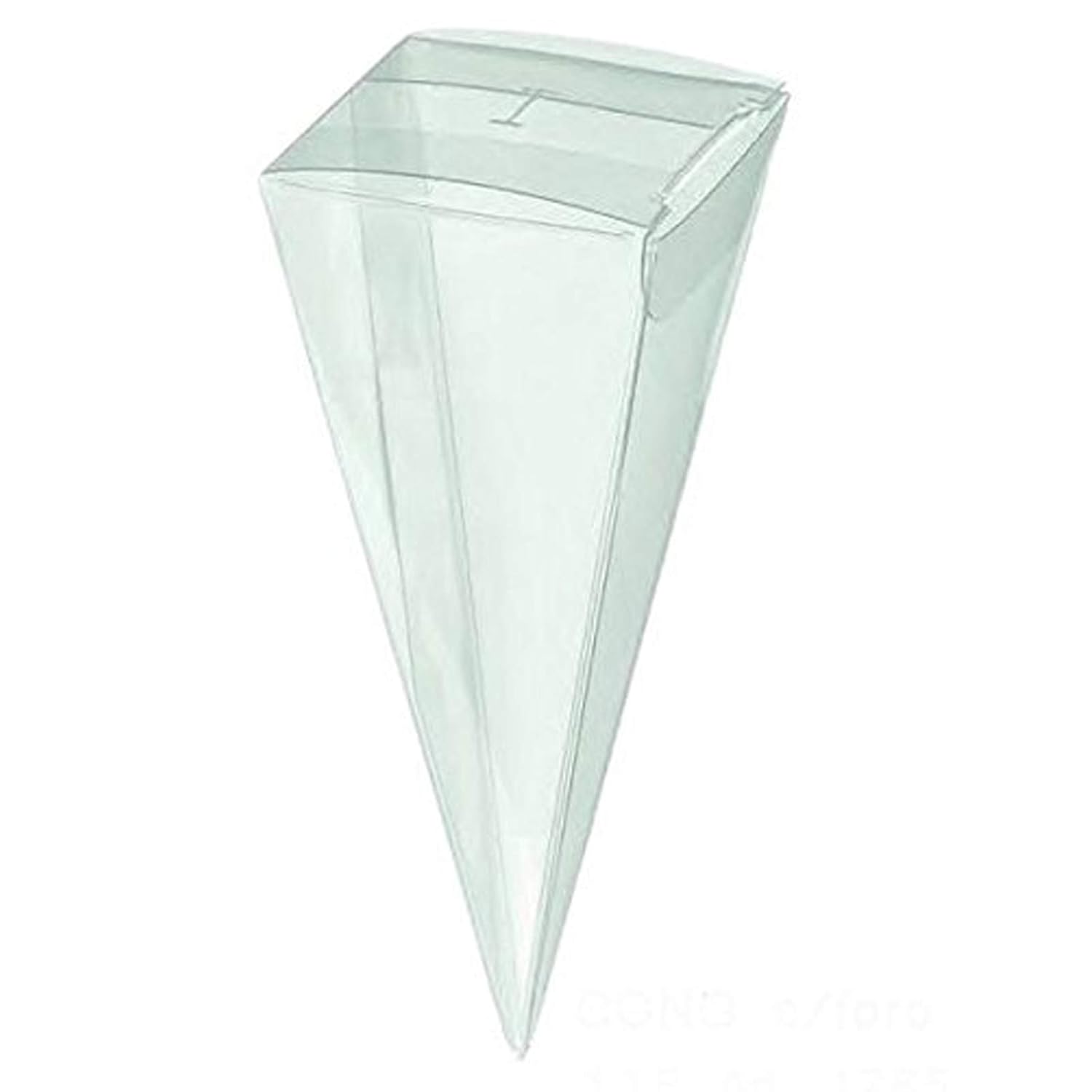 50 Scatola Triangolo Cono Porta confetti Petali In PVC