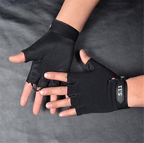 Lucky Beth Men Sunscreen Anti-Slip Outdoor Cycling Gloves Sports Breathable Half Finger Gloves