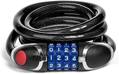 LED Combination Bike Lock - 1500mm Cable