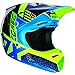 Fox Racing Divizion Youth V3 Motocross Motorcycle Helmet - Blue/Green / Large