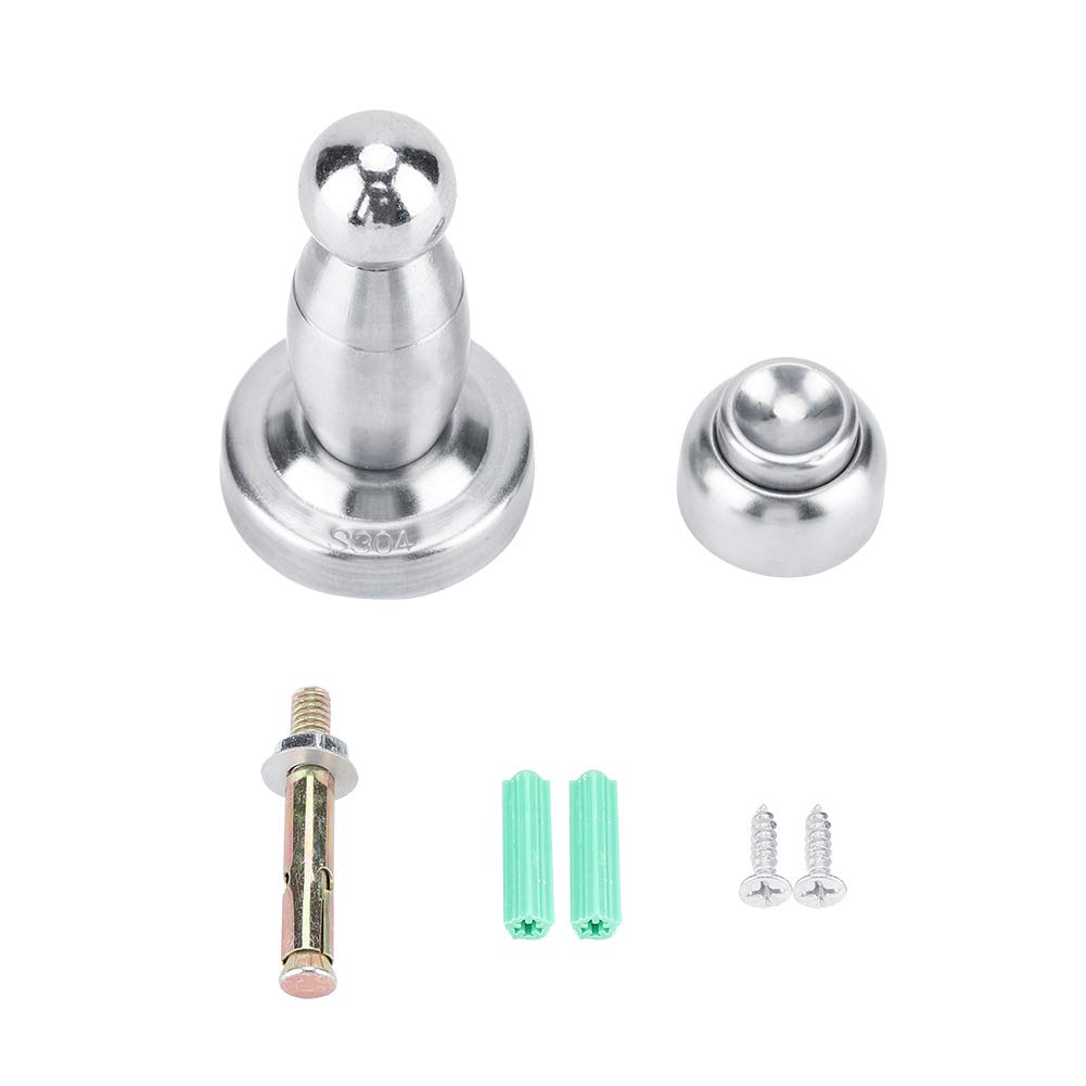 Magnetic Door Stop Heavy Duty Stainless Steel Door Holder with Easy Install Anti-Collision Suction Catch for Doors