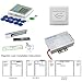 Full RFID Door Access Control System Kit Set (180kg 350LB Electric Magnetic Lock + Armature Faceplate + Access Control Power Supply + Push Release Button + Proximity Door Entry keypad + 10 Key Fobs)
