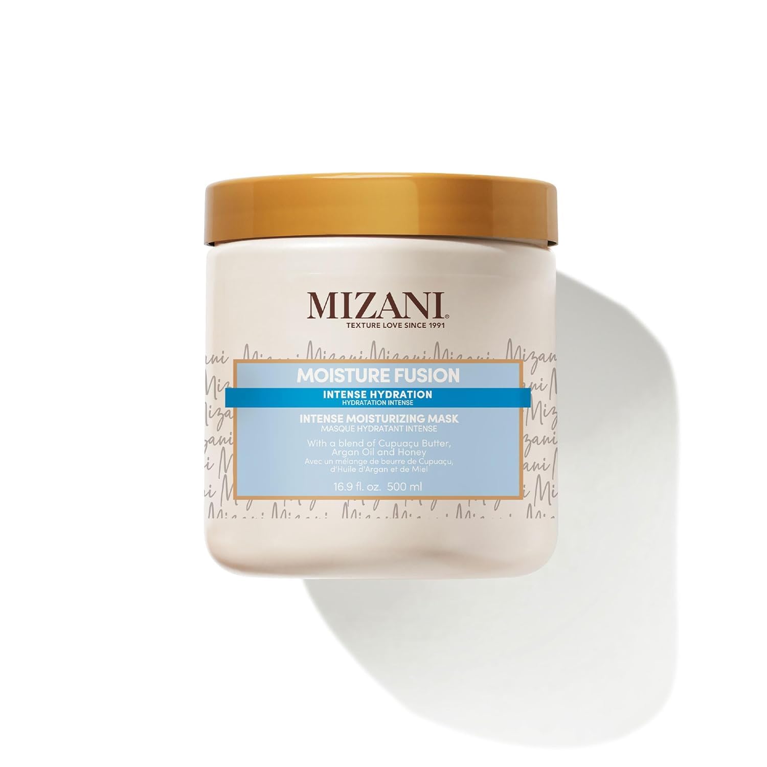 Mizani Intense Moisturising Mask, Hair Conditioning Treatment, Suitable For Every Texture and Curl Type, Formula That Softens And Shines, Moisture Fusion Intense Moisturising Mask, 500ml