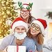 dizaul 2019 Christmas Photo Booth Props – 42 Pack DIY Xmas Photography Decorations - Funny Selfie and Photo Prop Pack for Christmas and New Year Party – Winter Holidays Supplies for Kids and Adults