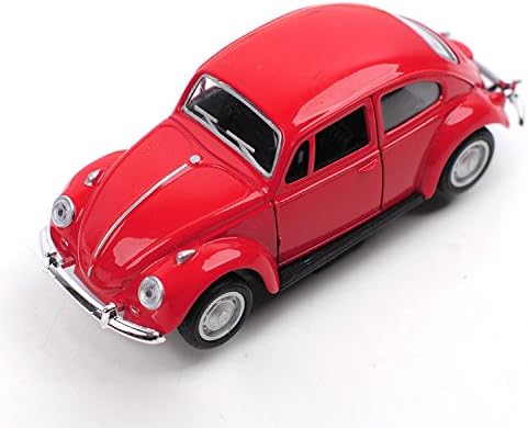 Only Supermarket 1967 Volkswagen VW Classic Beetle bug Red 1:32 DieCast Model,Toy,Car,Collectible,Collection(Red)