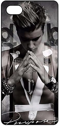 Justin Bieber iPhone Se Case, White Soft Rubber Silicone TPU Protective Phone Cover for iPhone 5/ iPhone 5S/ iPhone Se