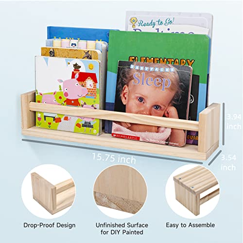 thumbnail image 2 of Montessori Shelf, 6 Compartment Toy & Book Organizer With Adjustable Dividers, Natural Finish Kids' Bookcase For Playrooms & Classrooms 2 of 12