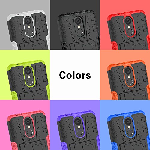 LG Aristo 2 Case,LG Tribute Dynasty/Rebel 3 LTE / X210 / LG LV3 2018 Case Heavy Duty Dual Layer Durable Armor Protective Phone Cover Cases with Kickstand for LG Aristo 2 / LG K8 2018,Red - Thumbnail 6