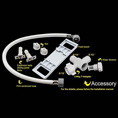 Hibbent Bidet Toilettensitz Nicht elektrisch sanftes Schlieen mit selbstreinigender Doppeldse hygienische Reinigung des Intimbereichs RundStandard O Form OB108 wei