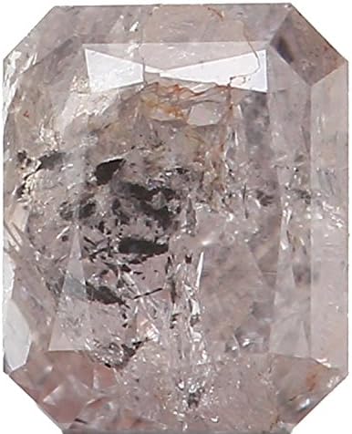 Natural Loose Diamond Emerald Grey Color I2 Clarity 3.60 MM 0.20 Ct KR1098