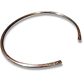 ARTIZANSTORE Copper Neck Collar | Handmade Viking Spiral Necklace | Adjustable Tribal Design Torc | Unisex Medieval Jewelry